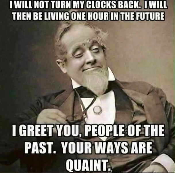 Turn those clocks back!