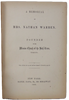 A Memorial of Mrs. Nathan Warren, Founder of the Mission Church of the Holy Cross, Troy