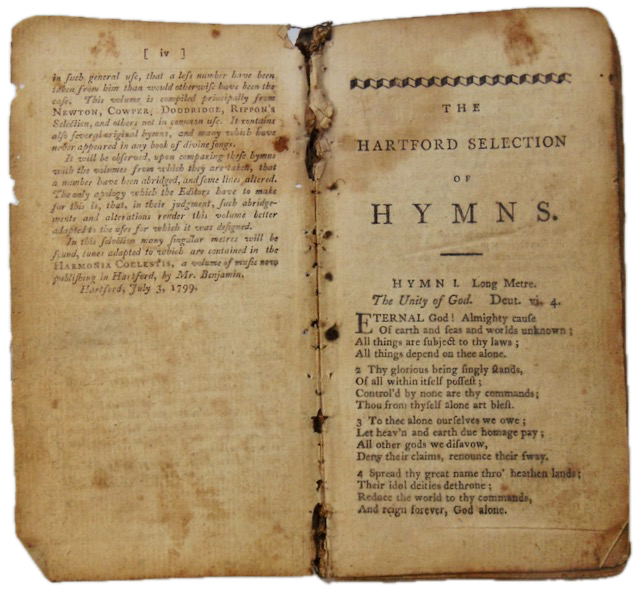 Strong, &c. The Hartford Selection of Hymns (1802) – Haaswurth Books