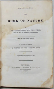 Good, John Mason. The Book of Nature (Complete in One Volume)