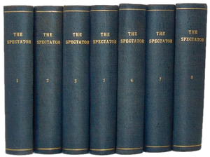 Addison & Steele. 1757 The Spectator, Volumes One to Eight (8 volumes)