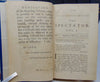 Addison & Steele. 1757 The Spectator, Volumes One to Eight (8 volumes)