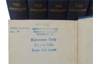 Addison & Steele. 1757 The Spectator, Volumes One to Eight (8 volumes)