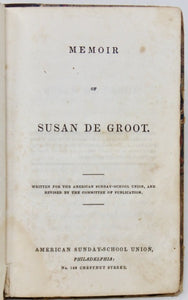 [Child Death Memoir] Memoir of Susan De Groot