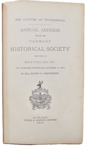 Chittenden. The Capture of Ticonderoga
