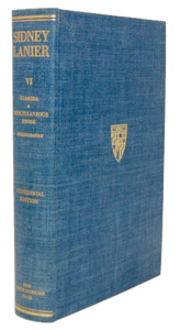 Lanier, Sidney. Florida and Miscellaneous Prose, Bibliography: Works Volume VI