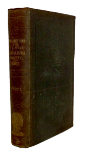 Transactions of the New York State Agricultural Society, Part I. Volume XXVII. - 1867