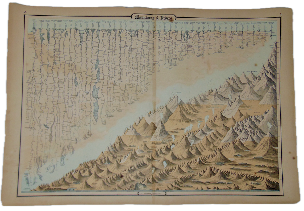 c. 1860 Johnson's Mountains and Rivers