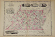 Load image into Gallery viewer, [MAP] Johnson&#39;s Virginia, Delaware, Maryland, &amp; West Virginia