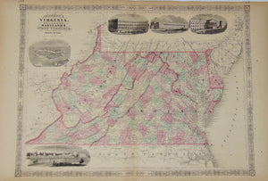 [MAP] Johnson's Virginia, Delaware, Maryland, & West Virginia