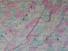 Load image into Gallery viewer, [MAP] Johnson&#39;s Virginia, Delaware, Maryland, &amp; West Virginia