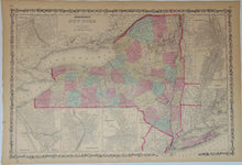 Load image into Gallery viewer, [MAP] Johnson&#39;s New York (c. 1860)