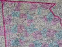 Load image into Gallery viewer, [MAP] Johnson&#39;s Georgia and Alabama (c. 1860)