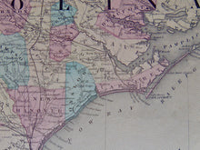 Load image into Gallery viewer, [MAP] Johnson&#39;s North and South Carolina (c. 1860)