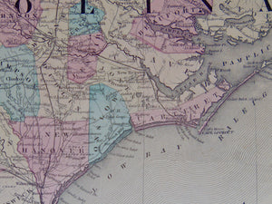 [MAP] Johnson's North and South Carolina (c. 1860)