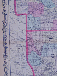 [MAP] Johnson's Arkansas, Mississippi, and Louisiana (c. 1860)