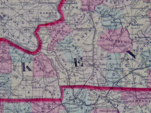 Load image into Gallery viewer, [MAP] Johnson&#39;s Kentucky and Tennessee (c. 1860)