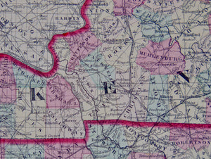 [MAP] Johnson's Kentucky and Tennessee (c. 1860)