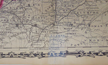 Load image into Gallery viewer, [MAP] Johnson&#39;s Ohio and Indiana (c. 1860)