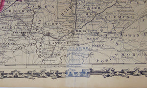 [MAP] Johnson's Ohio and Indiana (c. 1860)