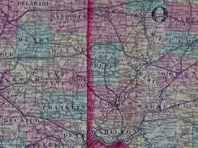 Load image into Gallery viewer, [MAP] Johnson&#39;s Ohio and Indiana (c. 1860)