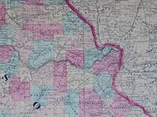 Load image into Gallery viewer, [MAP] Johnson&#39;s Missouri and Kansas  (c. 1860)