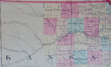 Load image into Gallery viewer, [MAP] Johnson&#39;s Missouri and Kansas  (c. 1860)