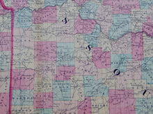 Load image into Gallery viewer, [MAP] Johnson&#39;s Missouri and Kansas  (c. 1860)