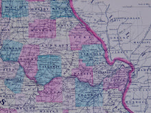 Load image into Gallery viewer, [MAP] Johnson&#39;s Missouri and Kansas (1865)