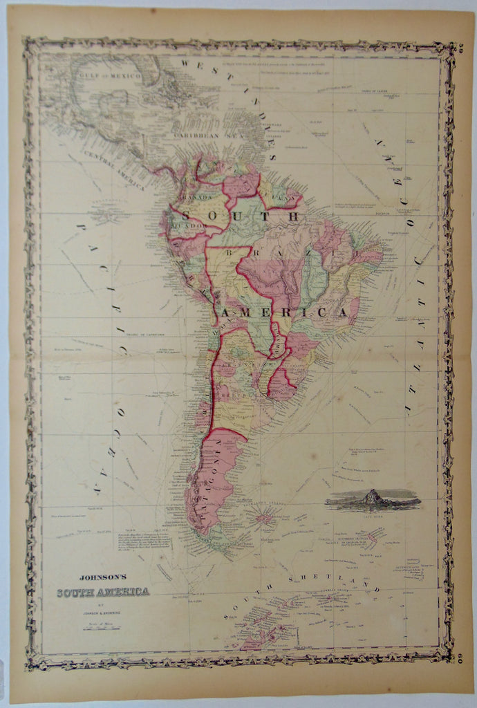 [MAP] Johnson's South America (c. 1861)