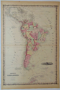 [MAP] Johnson's South America (c. 1861)