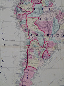 [MAP] Johnson's South America (c. 1861)