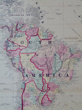 Load image into Gallery viewer, [MAP] Johnson&#39;s South America (c. 1861)