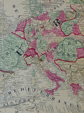 Load image into Gallery viewer, [MAP] Johnson&#39;s Europe (c. 1861)