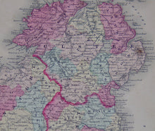 Load image into Gallery viewer, [MAP] Johnson&#39;s Ireland and Johnson&#39;s Scotland (c. 1861)