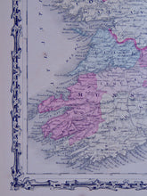 Load image into Gallery viewer, [MAP] Johnson&#39;s Ireland and Johnson&#39;s Scotland (c. 1861)