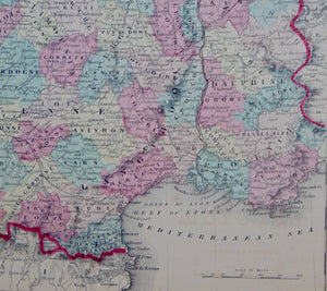 [MAP] Johnson's France [with] Johnson's Holland and Belgium (c. 1861)