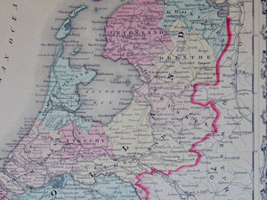 [MAP] Johnson's France [with] Johnson's Holland and Belgium (c. 1861)