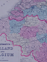 Load image into Gallery viewer, [MAP] Johnson&#39;s France [with] Johnson&#39;s Holland and Belgium (c. 1861)