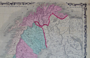 [MAP] Johnson's Prussia, Norway, Sweden, and Denmark (c. 1861)