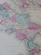 Load image into Gallery viewer, [MAP] Johnson&#39;s Northern Italy [with] Johnson&#39;s Southern Italy (c. 1861)