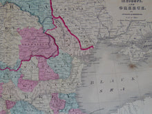 Load image into Gallery viewer, [MAP] Johnson&#39;s Austria, Turkey in Europe, and Greece (c. 1861)