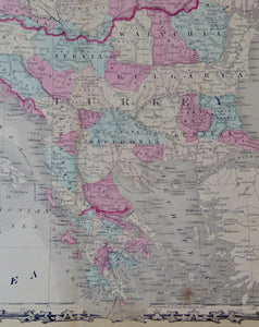 [MAP] Johnson's Austria, Turkey in Europe, and Greece (c. 1861)