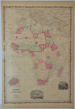 Load image into Gallery viewer, [MAP] Johnson&#39;s Africa (c. 1861)