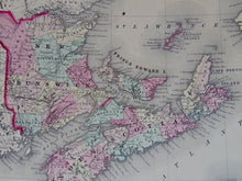 Load image into Gallery viewer, [MAP] Johnson&#39;s New Brunswick, Nova Scotia, Newfoundland, and Prince Edward Island