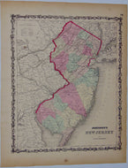 [MAP] Johnson's New Jersey (c. 1861)