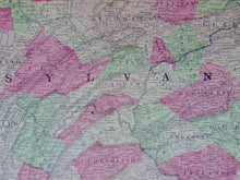 Load image into Gallery viewer, [MAP] Johnson&#39;s Pennsylvania and New Jersey (1864)