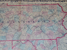 Load image into Gallery viewer, [MAP] Johnson&#39;s Pennsylvania, Delaware, Virginia and Maryland (c. 1861)