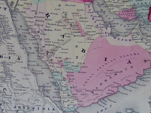 [MAP] Johnson's Turkey in Asia, Persia, Arabia (c. 1861)