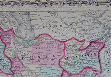 Load image into Gallery viewer, [MAP] Johnson&#39;s Turkey in Asia, Persia, Arabia (c. 1861)